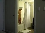 Wife in various hotel bathrooms - Voyeur Jpg